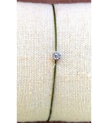 Bracelet fil avec un brillant