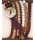 Bracelet multitours fil-perle
