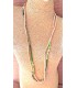Bracelet multitours fil-perle