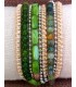 Bracelet multitours fil-perle