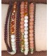 Bracelet multitours fil-perle
