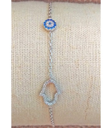 Bracelet main-rond avec brillant