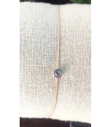 Bracelet fil avec un brillant