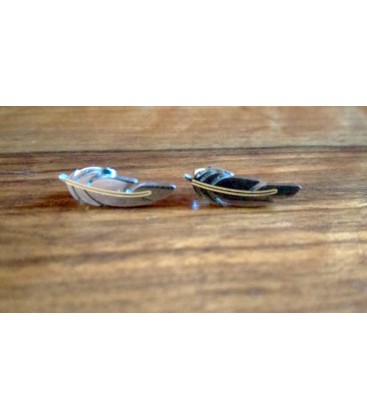 Boucle d'oreilles Plume