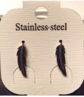 Boucle d'oreilles Plume