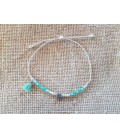 Bracelet petites perles vertes