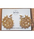 Boucles d'oreilles spirale-coeur
