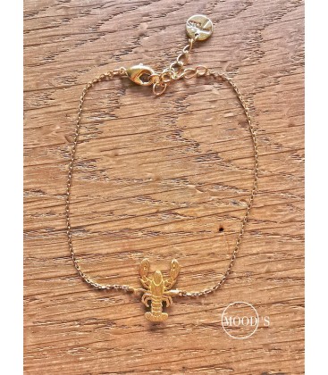 bracelet homard doré