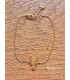 bracelet homard doré