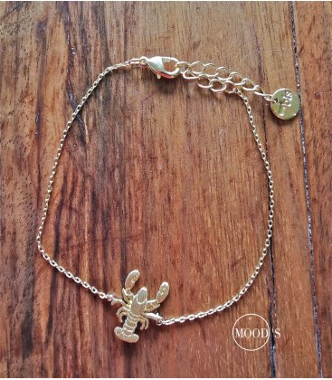 bracelet homard doré