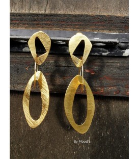 Boucle d'oreille trois ovales 
